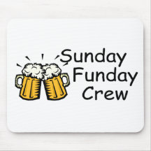 Sunday Funday Crew (Beer) Mousepads