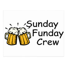 Sunday Funday Crew (Beer) Postcard