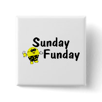 Sunday Funday Smiley Button