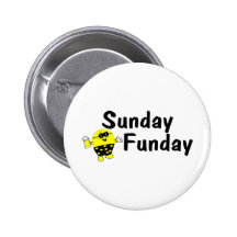 Sunday Funday Smiley Button