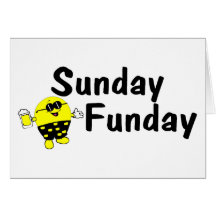 Sunday Funday Smiley Greeting Cards
