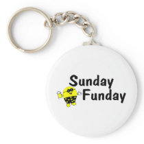 Sunday Funday Smiley Keychains