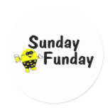 Sunday Funday Smiley stickers