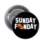 Sunday Funday with football Button