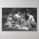 Sunday In The Park With Friends Poster