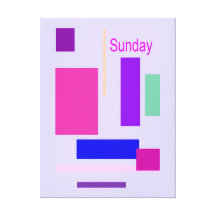 Sunday Lavender Blue Gallery Wrapped Canvas