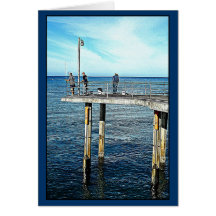 Sunday Morning Fishing Greeting Cards