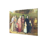 Sunday Morning - The Walk from Church, 1846 Canvas Print