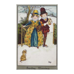 Sunday Morning, Victorian card Canvas Print