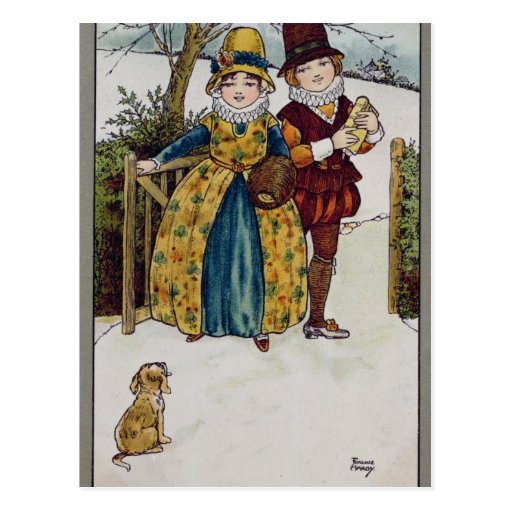 Sunday Morning, Victorian card Postcards
