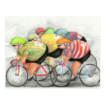 Sunday Ride Postcard, by Lyn Hurring