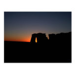 Sundown At Monument Rocks Post Card