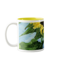 Sunflower 08a Painting Mug Watercolor Art