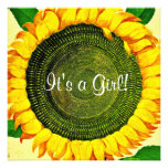 Sunflower Baby Shower Invitation