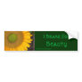 Sunflower Beauty Inspirational Bumper Sticker