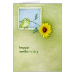 Sunflower Bird Mother's Day Card