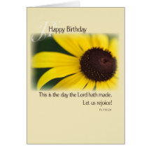 Sunflower Birthday, Religious Greeting Cards