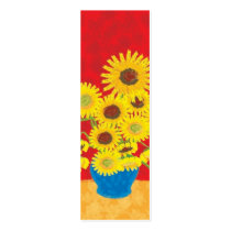 Sunflower Bookmark Business Cards