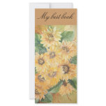 sunflower-bookmark rack card design