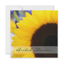 Sunflower Bridal Shower Square Invitations
