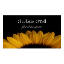 sunflower business card template