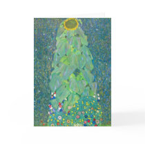 Sunflower by Gustav Klimt Cards