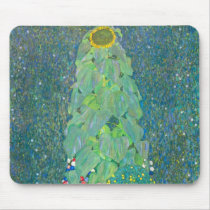 Sunflower by Gustav Klimt Mouse Pad