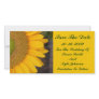 Sunflower Centre Floral Wedding Save The Date