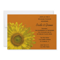 Sunflower Couples Wedding Shower Invitation
