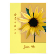 Sunflower Custom Invitations