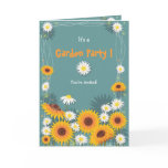 Sunflower Daisy Garden Birthday Party Invitation 2