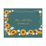 Sunflower Daisy Save the Date Wedding Announcement Postcards