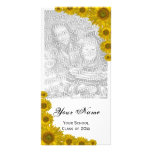 Sunflower Edge Graduation Announcement Photo Card