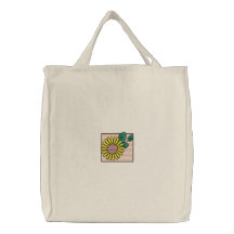 Sunflower Embroidered Bag