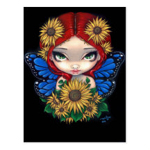 "Sunflower Fairy" Postcard