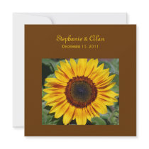 Sunflower Fall Wedding Invitations