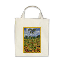 Sunflower Fields of France Bags