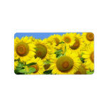Sunflower Fields Personalized Address Label