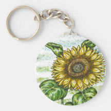 sunflower for your keys keychains