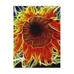 Sunflower Fractal Postcards
