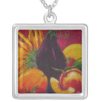 Sunflower & Fruit Necklace