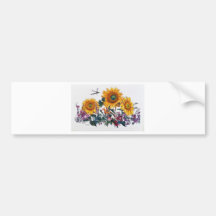 Sunflower Garden Bumper Sticker