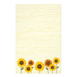 Sunflower garden customized stationery