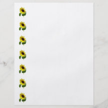 Sunflower Gazing Down Flyer Design