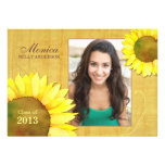 Sunflower Girl Photo Graduation Class of 2013 Card Announcements