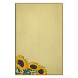 Sunflower Grunge Stationery