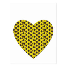 Sunflower Heart Post Cards