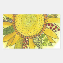 Sunflower II Rectangle Sticker