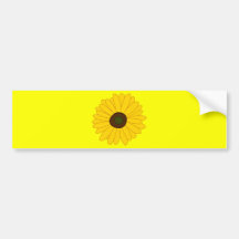 Sunflower image bumper stickers