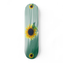Sunflower In Full Bloom Skateboard Deck